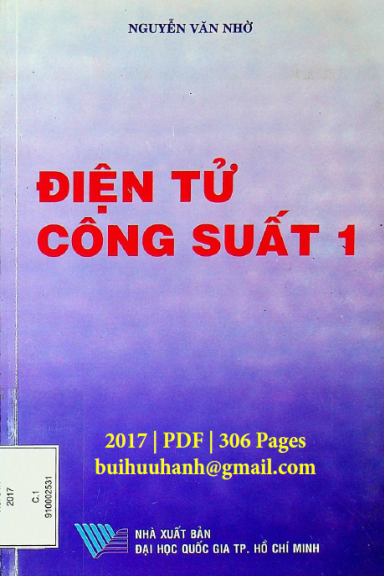 Điện Tử Công Suất 1 (NXB Đại Học Quốc Gia 2017) - Nguyễn Văn Nhờ, 306 Trang