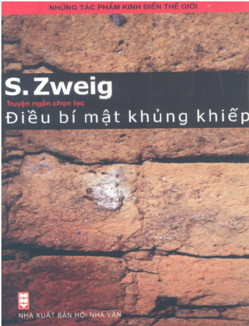 Điều Bí Mật Khủng Khiếp (NXB Hội Nhà Văn 2006) - Stefan Zweig, 408 Trang