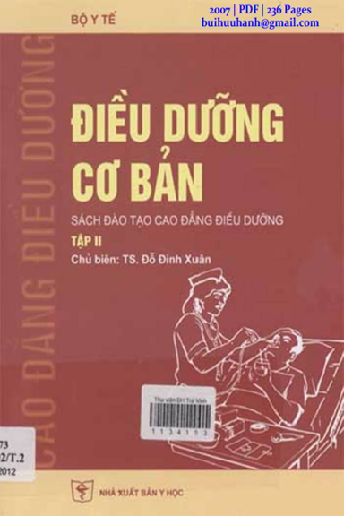 Điều Dưỡng Cơ Bản Tập 2 (NXB Y Học 2012) - Đỗ Đình Xuân, 236 Trang