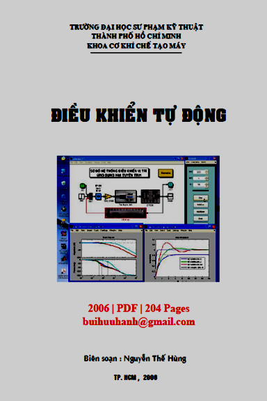 Điều Khiển Tự Động (NXB Sư Phạm Kỹ Thuật 2006) - Nguyễn Thế Hùng, 204 Trang