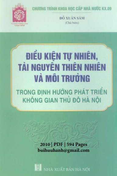 Điều Kiện Tự Nhiên Tài Nguyên Thiên Nhiên Và Môi Trường (NXB Hà Nội 2010) - Đỗ Xuân Sâm, 594 Trang