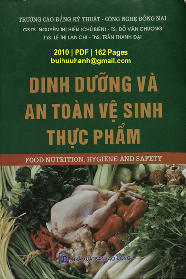Dinh Dưỡng Và An Toàn Vệ Sinh Thực Phẩm (NXB Lao Động 2010) - Nguyễn Thị Hiền, 162 Trang