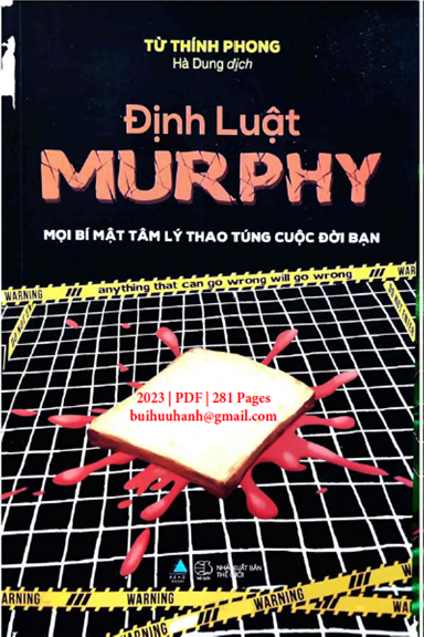 Định Luật Murphy (NXB Thế Giới 2023) - Từ Thính Phong, 281 Trang