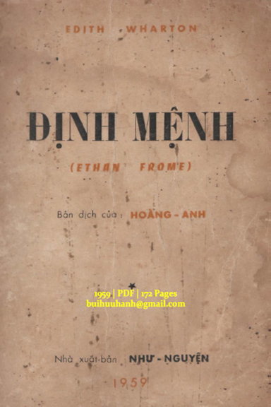 Định Mệnh (NXB Như Nguyện 1959) - Edith Wharton, 172 Trang