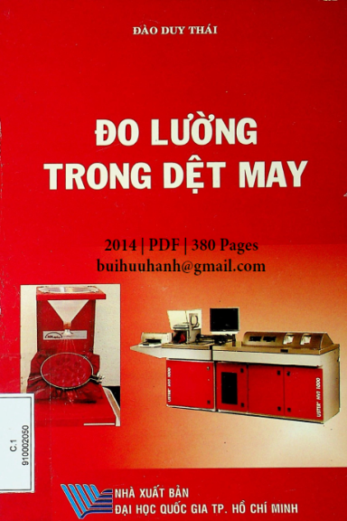 Đo Lường Trong Dệt May (NXB Đại Học Quốc Gia 2014) - Đào Duy Thái, 380 Trang