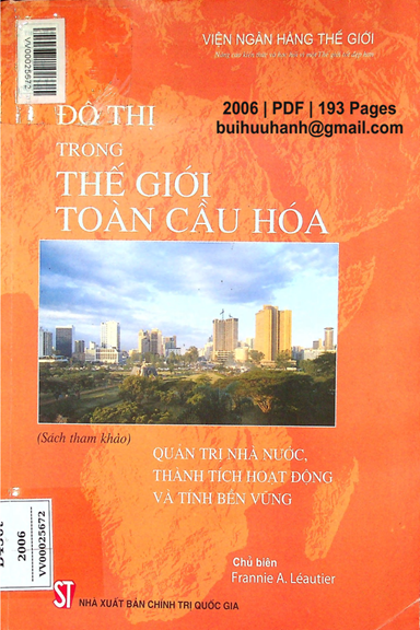 Đô Thị Trong Thế Giới Toàn Cầu Hóa (NXB Chính Trị 2006) - Frannie A. Léautier, 193 Trang