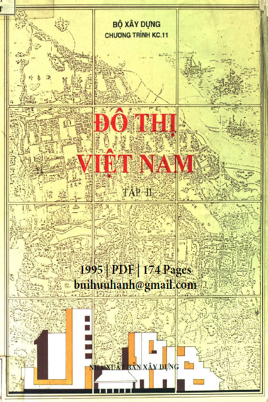 Đô Thị Việt Nam Tập 2 (NXB Xây Dựng 1995) - Đàm Trung Phường, 174 Trang