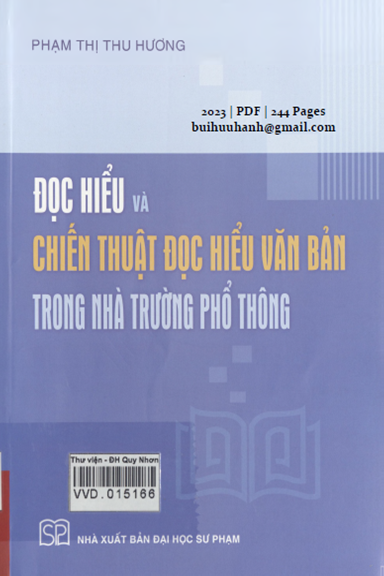 Đọc Hiểu Và Chiến Thuật Đọc Hiểu Văn Bản Trong Nhà Trường Phổ Thông - Phạm Thị Thu Hương, 244 Trang