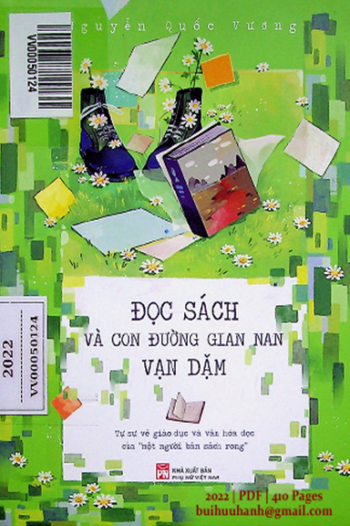 Đọc Sách Và Con Đường Gian Nan Vạn Dặm (NXB Phụ Nữ 2022) - Nguyễn Quốc Vương, 410 Trang