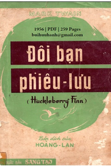 Đôi Bạn Phiêu Lưu (NXB Sáng Tạo 1956) - Mark Twain, 259 Trang