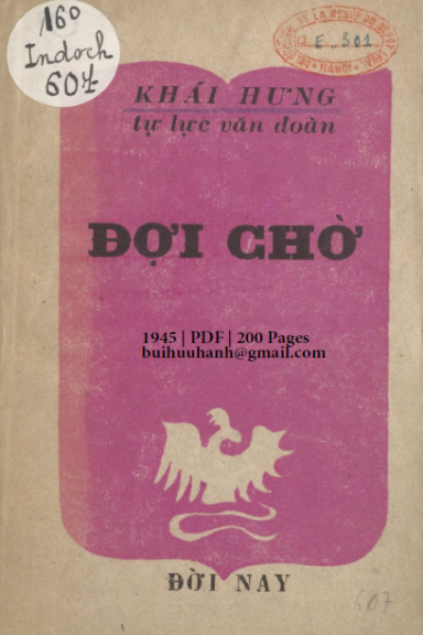 Đợi Chờ (NXB Đời Nay 1945) - Khái Hưng, 200 Trang