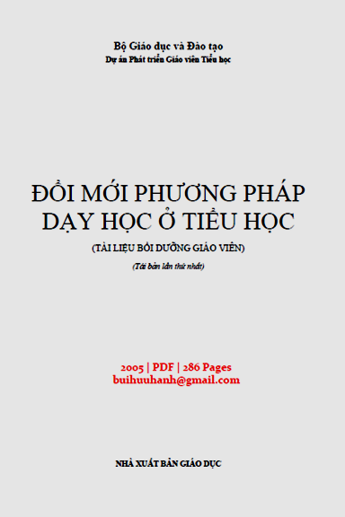 Đổi Mới Phương Pháp Dạy Học Ở Tiểu Học (NXB Giáo Dục 2005) - Nhiều Tác Giả, 286 Trang