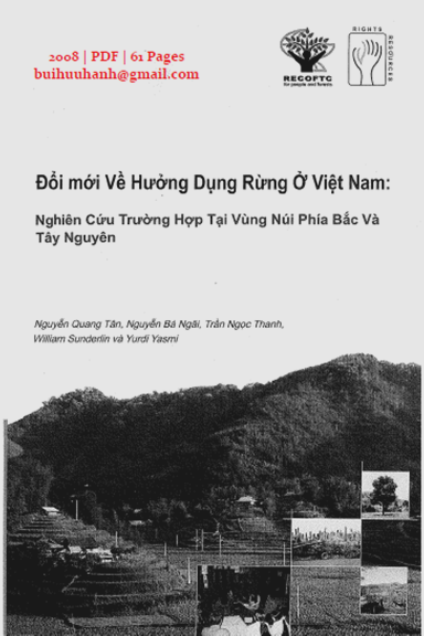 Đổi Mới Về Hưởng Dụng Rừng Ở Việt Nam (NXB Hà Nội 2008) - Nguyễn Quang Tân, 61 Trang