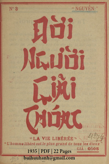 Đời Người Giải Thoát (NXB Đức Lưu Phương 1935) - Nguyễn Kim Muôn, 22 Trang