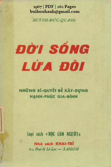 Đời Sống Lứa Đôi (NXB Khai Trí 1967) - Huỳnh Đức Quang, 262 Trang