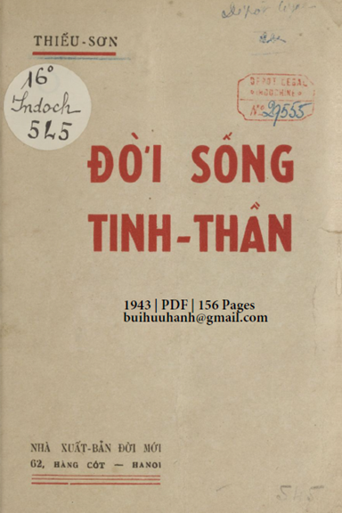 Đời Sống Tinh Thần (NXB Đời Mới 1943) - Thiếu Sơn, 156 Trang