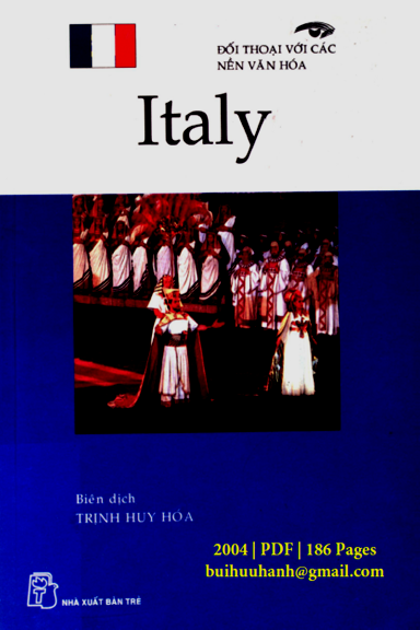 Đối Thoại Với Các Nền Văn Hóa-Italy (NXB Trẻ 2004) - Trịnh Huy Hóa, 186 Trang