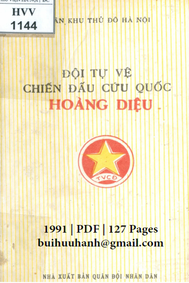 Đội Tự Vệ Chiến Đấu Cứu Quốc Hoàng Diệu (NXB Quân Đội 1991) - Nhiều Tác Giả, 127 Trang