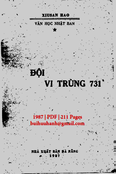 Đội Vi Trùng 731 (NXB Đà Nẵng 1987) - Xiusan Hao, 211 Trang