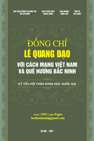 Đồng Chí Lê Quang Đạo Với Cách Mạng Việt Nam (NXB Chính Trị 2021) - Nguyễn Thị Thanh, 500 Trang