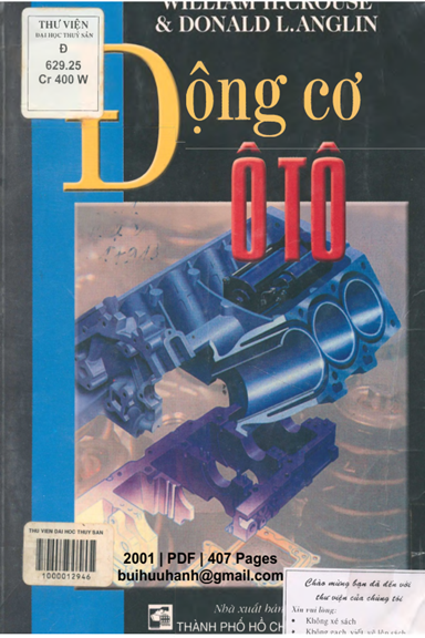 Động Cơ Ô Tô (NXB Tổng Hợp 2001) - William H. Crouse, 407 Trang