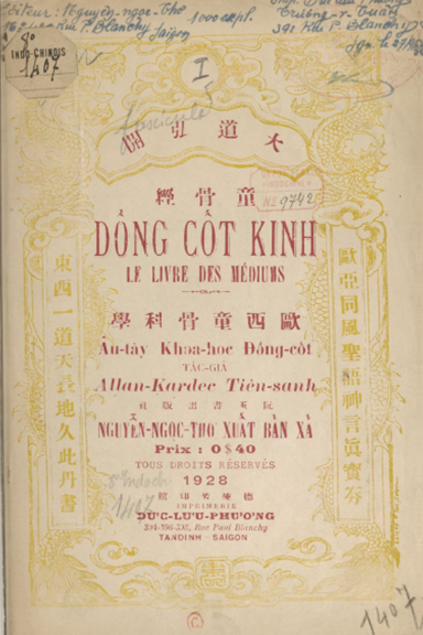 Dồng Cốt Kinh (NXB Đức Lưu Phương 1928) - Allan Kardec, 56 Trang