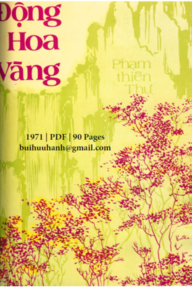Động Hoa Vàng (NXB Sống Mới 1971) - Phạm Thiên Thư, 90 Trang