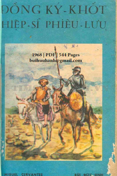 Đồng Ký Khốt Hiệp Sĩ Phiêu Lưu (NXB Chân Lý 1968) - Miguel Cervantes, 544 Trang