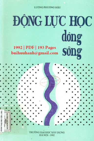 Động Lực Học Dòng Sông (NXB Hà Nội 1992) - Lương Phương Hậu, 193 Trang