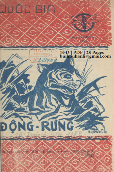 Động Rừng (NXB Quốc Gia 1943) - Phạm Cao Củng, 28 Trang