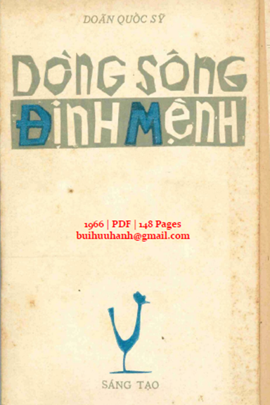 Dòng Sông Định Mệnh (NXB Sáng Tạo 1966) - Doãn Quốc Sỹ, 148 Trang