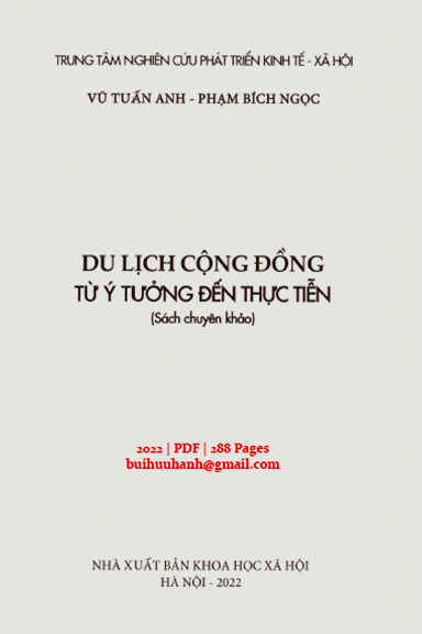 Du Lịch Cộng Đồng Từ Ý Tưởng Đến Thực Tiễn (NXB Khoa Học Xã Hội 2022) - Vũ Tuấn Anh, 288 Trang