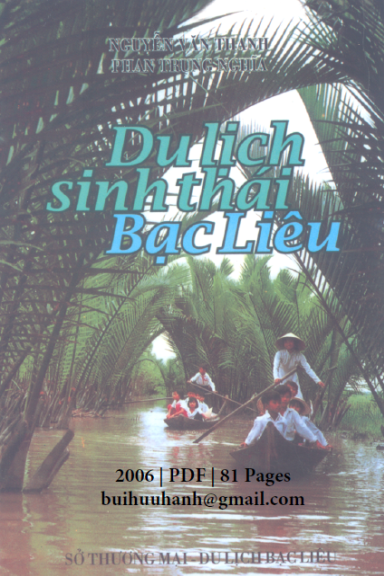 Du Lịch Sinh Thái Ở Bạc Liêu (NXB Bạc Liêu 2006) - Nguyễn Văn Thanh, 81 Trang