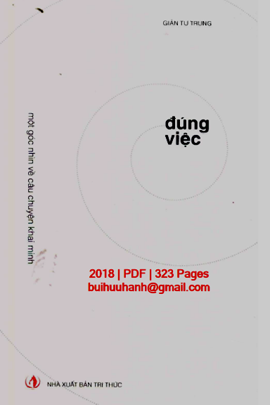 Đúng Việc (NXB Tri Thức 2018) - Giản Tư Trung, 323 Trang