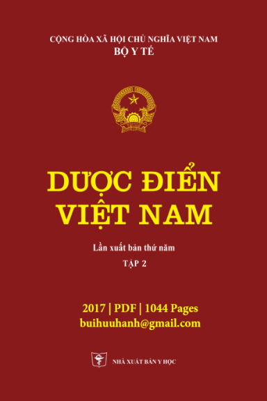 Dược Điển Việt Nam V Tập 2 (NXB Y Học 2017) - Nhiều Tác Giả, 1043 Trang