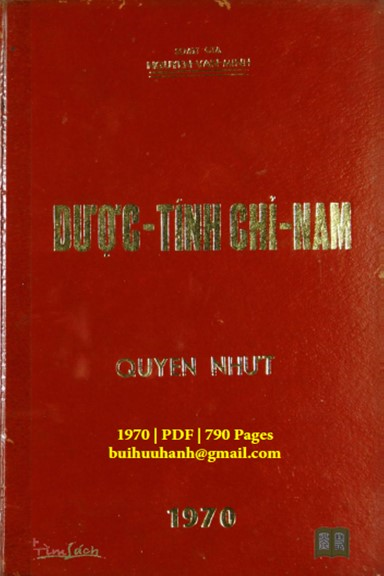 Dược Tính Chỉ Nam Quyển 1 (NXB Khai Trí 1970) - Nguyễn Văn Minh, 790 Trang