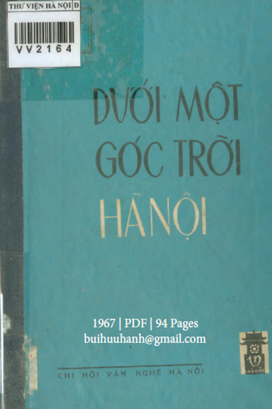 Dưới Một Góc Trời Hà Nội (NXB Hà Nội 1967) - Nhiều Tác Giả, 94 Trang