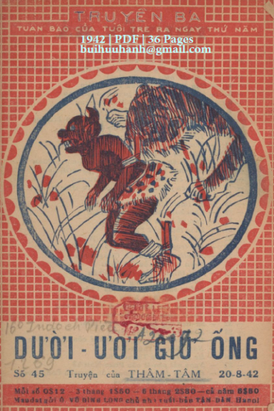 Dười Ươi Giữ Ống (NXB Tân Dân 1942) - Thâm Tâm, 36 Trang