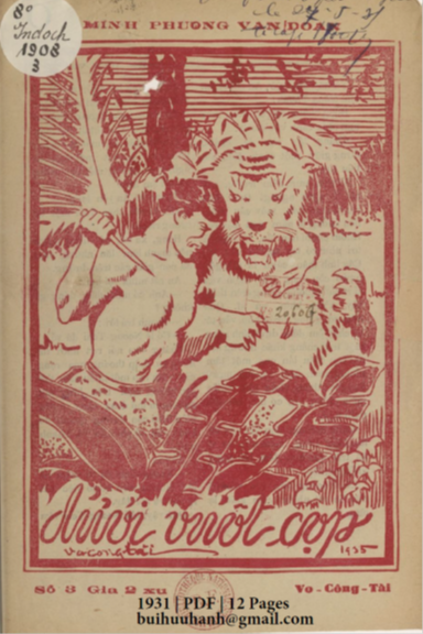 Dưới Vuốt Cọp Số 3 (NXB Minh Phương 1931) - Võ Công Tài, 12 Trang