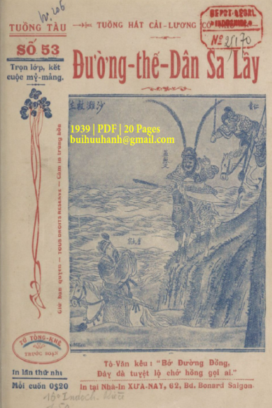 Đường Thế Dân Sa Lầy (NXB Xưa Nay 1939) - Tú Tòng Khê, 20 Trang