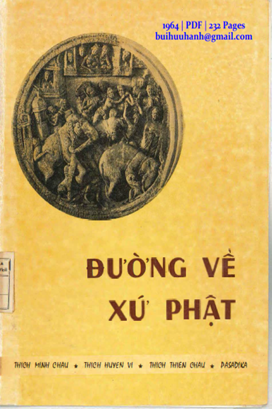 Đường Về Xứ Phật (NXB Minh Đức 1964) - Thích Minh Châu, 232 Trang