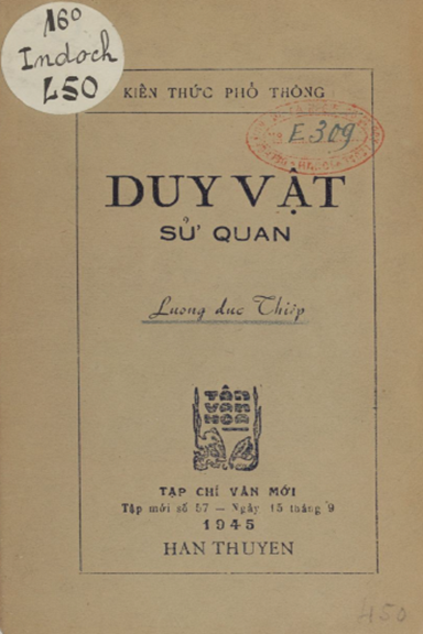 Duy Vật Sử Quán (NXB Hàn Thuyên 1945) - Lương Đức Thiệp, 94 Trang