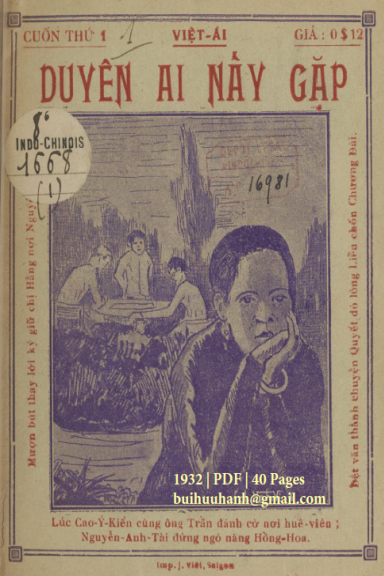 Duyên Ai Nấy Gặp Cuốn 1-4 (NXB Nguyễn Văn Viết 1932) - Việt Ái, 160 Trang