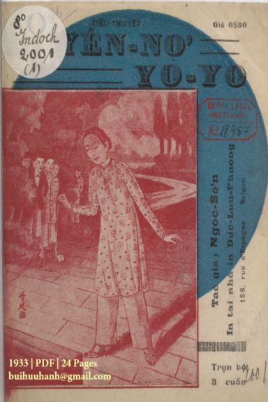 Duyên Nợ Yo Yo Cuốn 1-3 (NXB Đức Lưu Phương 1933) - Ngọc Sơn, 72 Trang