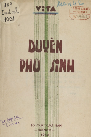 Duyên Phù Sinh (NXB Tố Tâm 1942) - Vita, 60 Trang