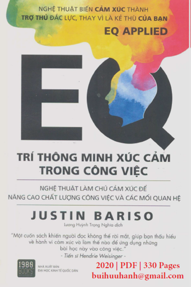 EQ Trí Thông Minh Xúc Cảm Trong Công Việc (NXB Kinh Tế Quốc Dân 2020) - Justin Bariso, 330 Trang