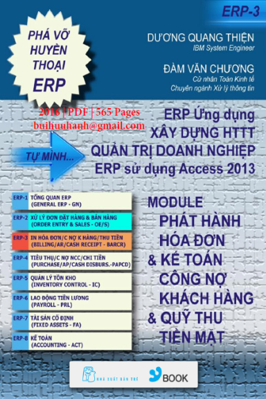 ERP Ứng Dụng Xây Dựng HTTT Quản Trị Doanh Nghiệp Tập 3 (NXB Trẻ 2016) - Dương Quang Thiện, 565 Trang