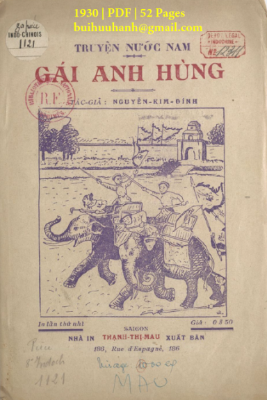 Gái Anh Hùng (NXB Thạnh Thị Mậu 1930) - Nguyễn Kim Đính, 52 Trang