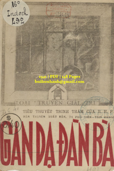 Gan Dạ Đàn Bà (NXB Hàn Thuyên 1941) - Bùi Huy Phồn, 148 Trang