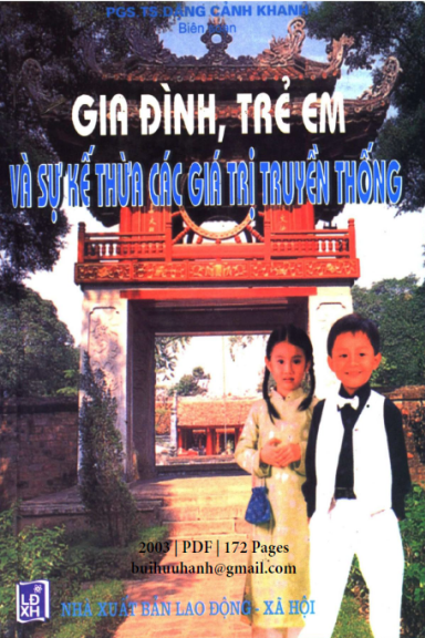 Gia Đình, Trẻ Em Và Sự Kế Thừa Các Giá Trị Truyền Thống (NXB Lao Động Xã Hội 2003) - Đặng Cảnh Khanh